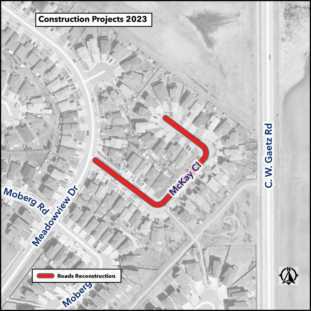 McKay Close Roadwork City of Leduc